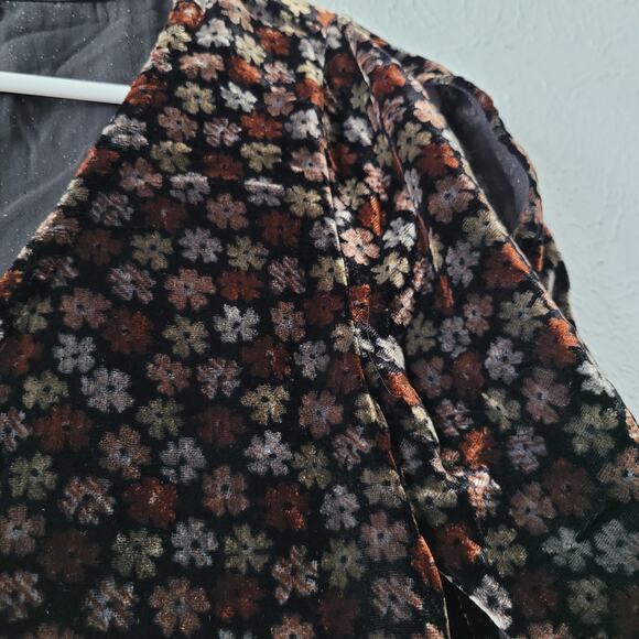 Madewell  Velvet  Tulip Sleeve Top with pleated hem - Picture 5 of 7